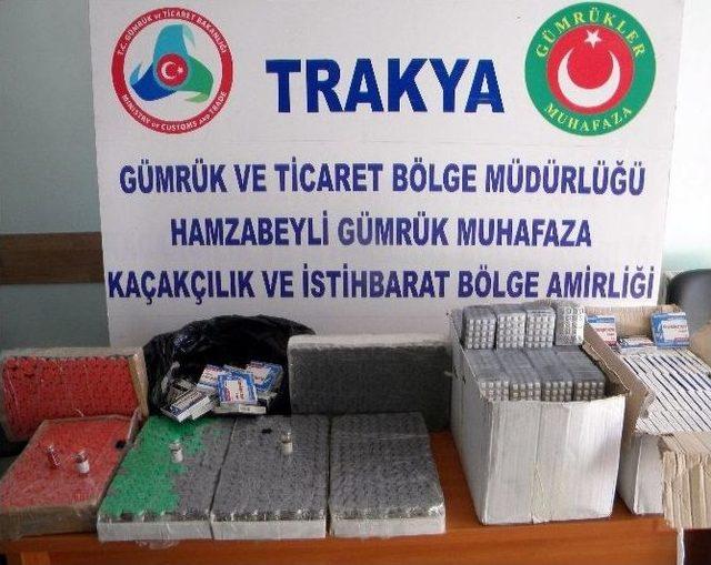 Hamzabeyli&rsquo;de 27 Bin 880 Adet Ka&ccedil;ak İla&ccedil; Ele Ge&ccedil;irildi 2