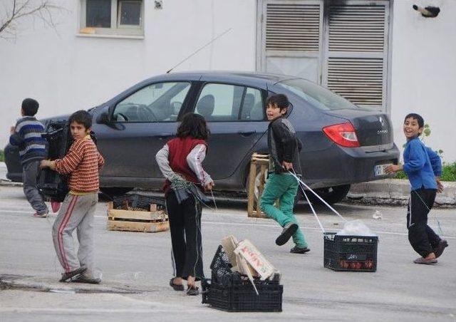 (&ouml;zel Haber) Suriyeli &Ccedil;ocukların Yiyecek Bulma Sevinci 1
