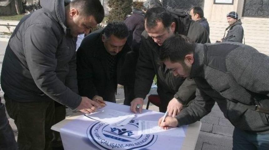 Eksen Eğitim-sen &Ccedil;alışma Saatlerinin D&uuml;zenlenmesi İ&ccedil;in İmza Kampanyası Başlattı
