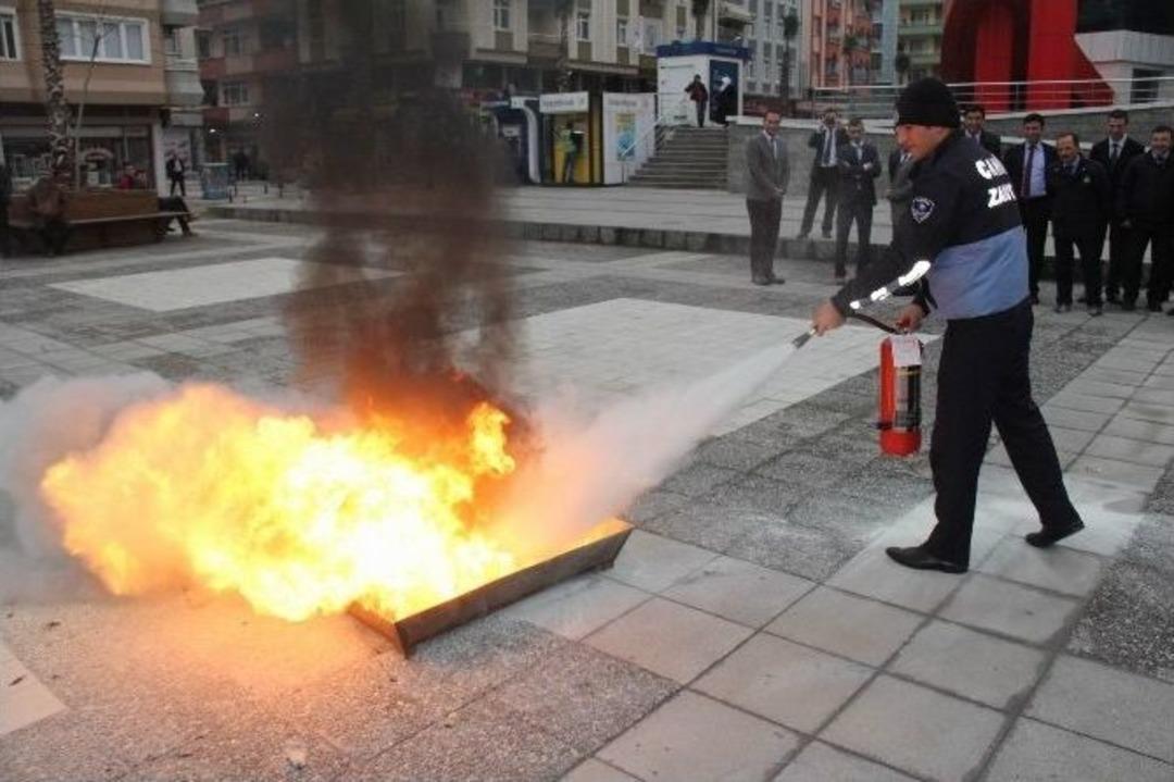 Belediye Personeline Yangın Eğitimi Verildi