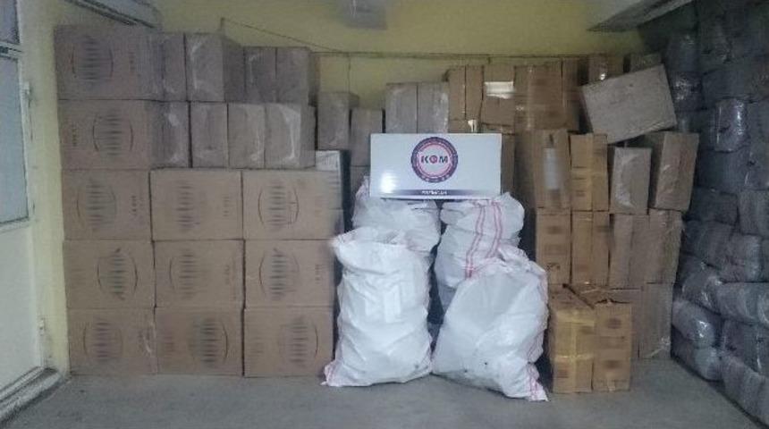 Erzincan&rsquo;da 71 Bin 500 Paket Ka&ccedil;ak Sigara Ele Ge&ccedil;irildi