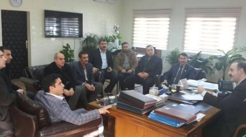 Askon Van Şube Başkanı Ve Y&ouml;netim Kurulu &Uuml;yeleri Tuşba Belediye Başkanı &Ouml;zg&ouml;k&ccedil;e&rsquo;yi Ziyaret Etti