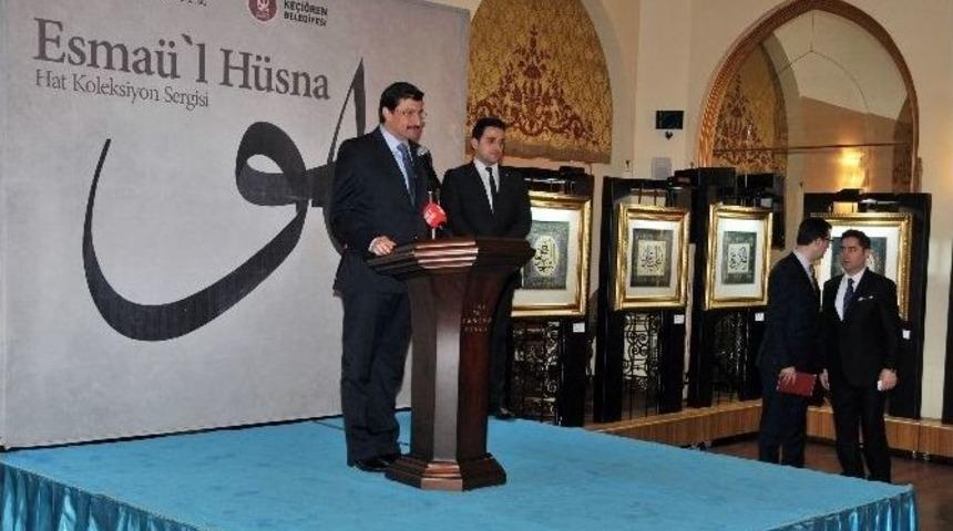 Başbakan Davutoğlu, Esma&uuml;&rsquo;l H&uuml;sna Sergisini A&ccedil;tı