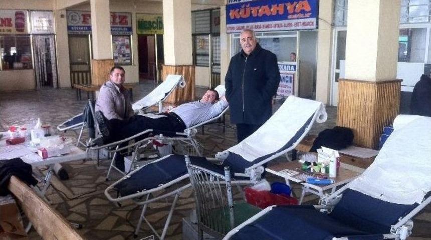 Tavşanlı Otogar&rsquo;ında Kan Bağışı &Uuml;nitesi Kuruldu