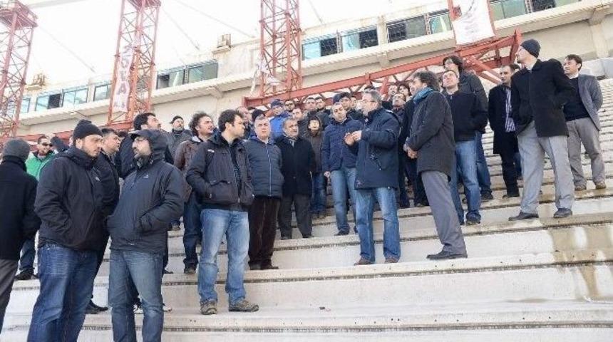 Mimar Ve M&uuml;hendisler Timsah Arenayı İnceledi