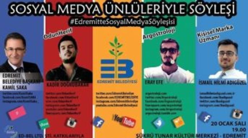 Edremit Sosyal Medya &Uuml;nl&uuml;lerini Ağırlayacak