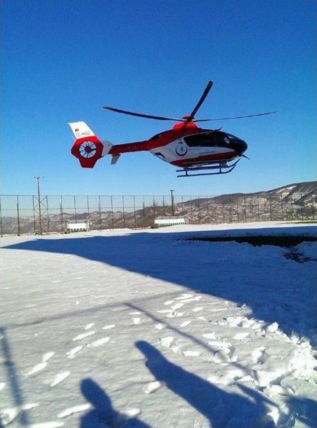 Yaralanan Çocuk Ambulans Helikopterle Hastaneye Kaldırıldı