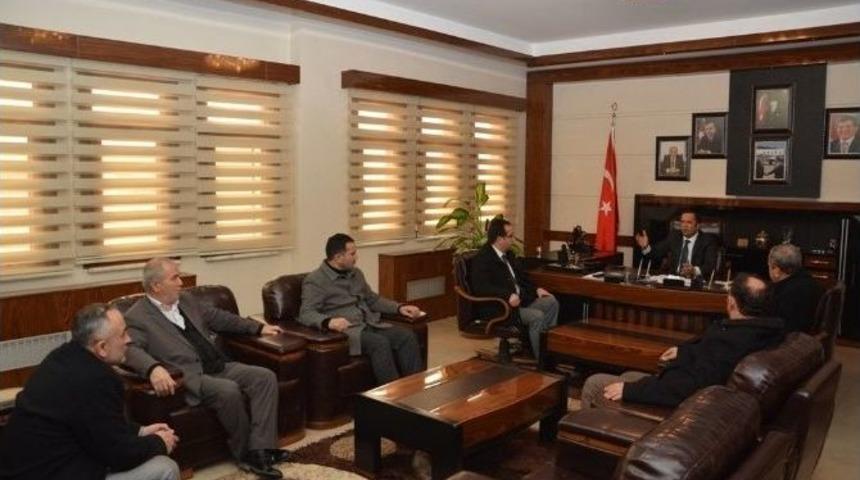 Din G&ouml;revlilerinden Başkan Toltar&rsquo;a Ziyaret