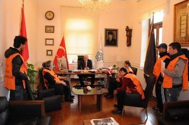 57. Alay Y&uuml;r&uuml;y&uuml;ş Komitesi S&uuml;leymanpaşa Belediye Başkanı Ekrem Eşkinat&rsquo;ı Ziyaret Etti 1