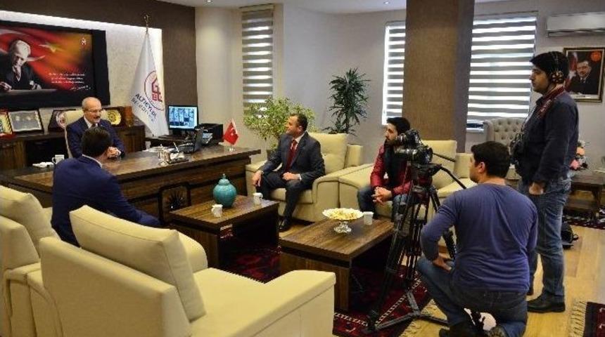 Başkan Kafaoğlu, Azerbaycan Televizyonuna Konuk Oldu