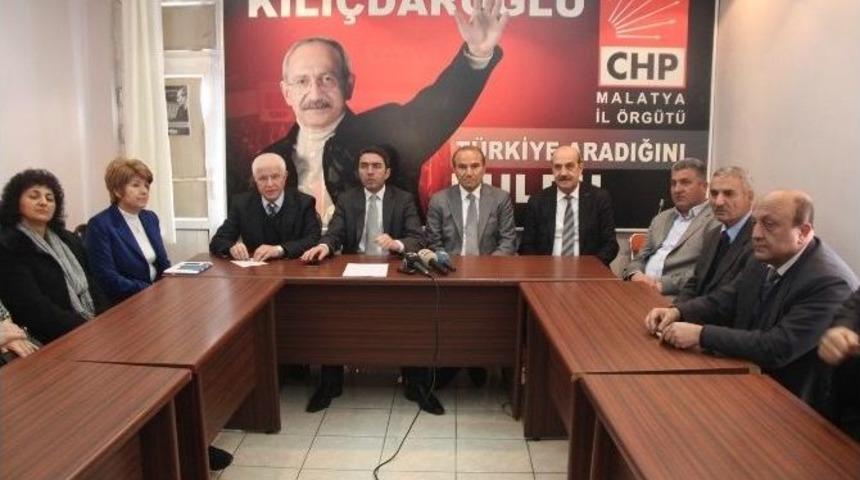 Malatya Chp İl Teşkilatı Ağbaba&rsquo;ya Destek Verdi