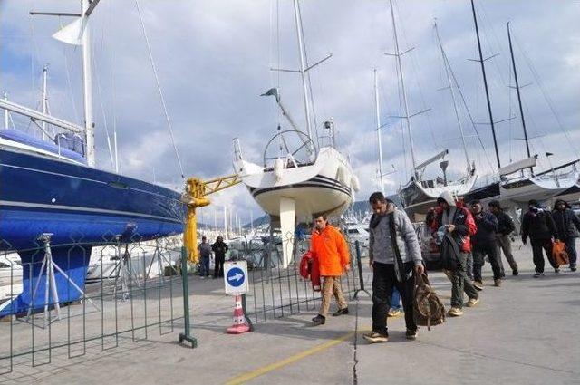 Bodrum’da 12 Kaçak Göçmen Yakalandı