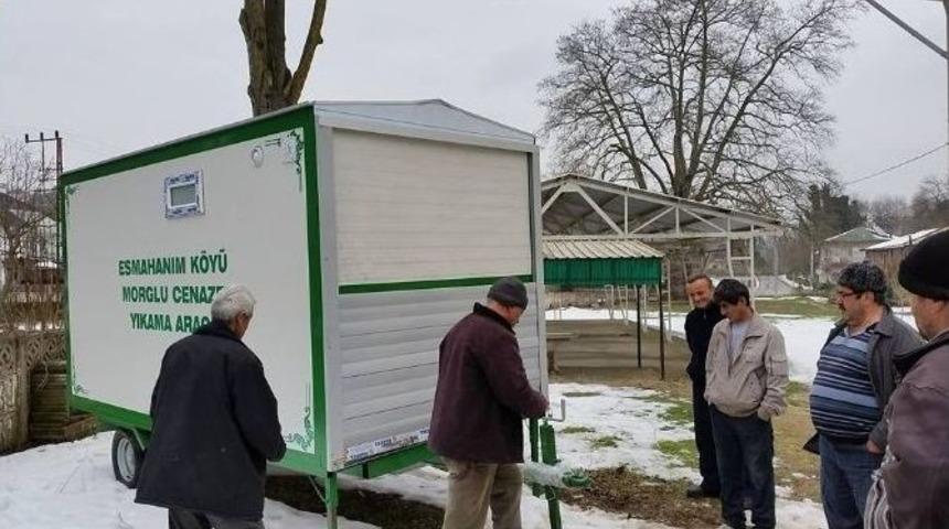 Ak&ccedil;akoca Esmahanım K&ouml;y&uuml; Halkı Morglu Cenaze Yıkama Aldı