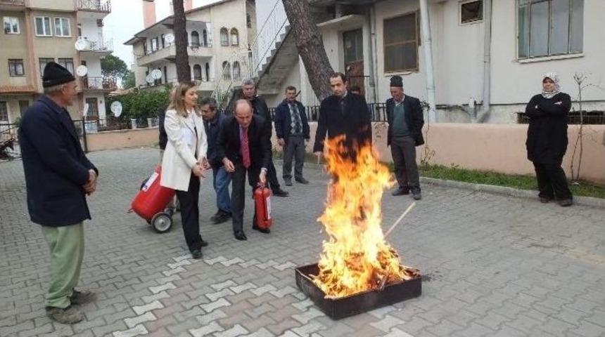 Burhaniye Tarım&rsquo;da Yangın Tatbikatı