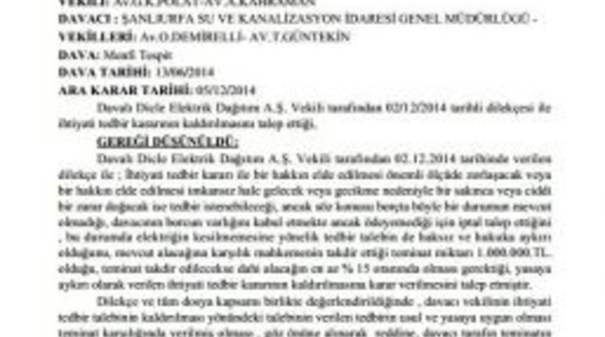 Şuski&rsquo;den Dicle Edaş&rsquo;a Su&ccedil; Duyurusu