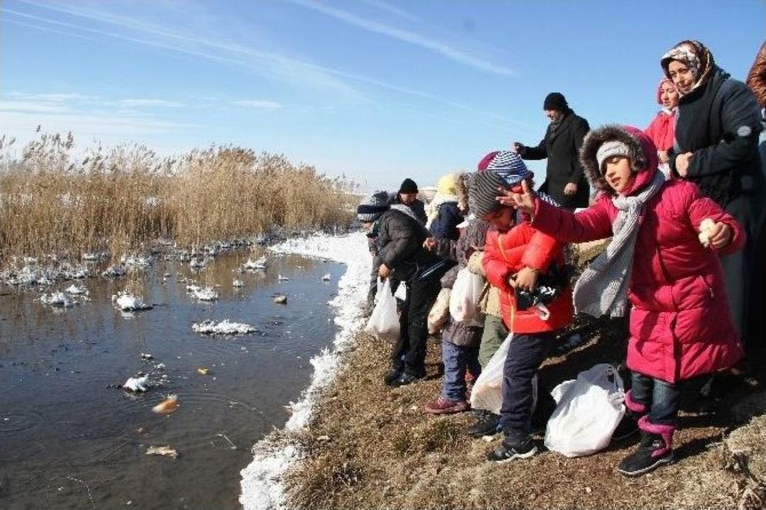 Minik &Ouml;ğrencilerden Yaban Hayvanlarına Sevgi Eli