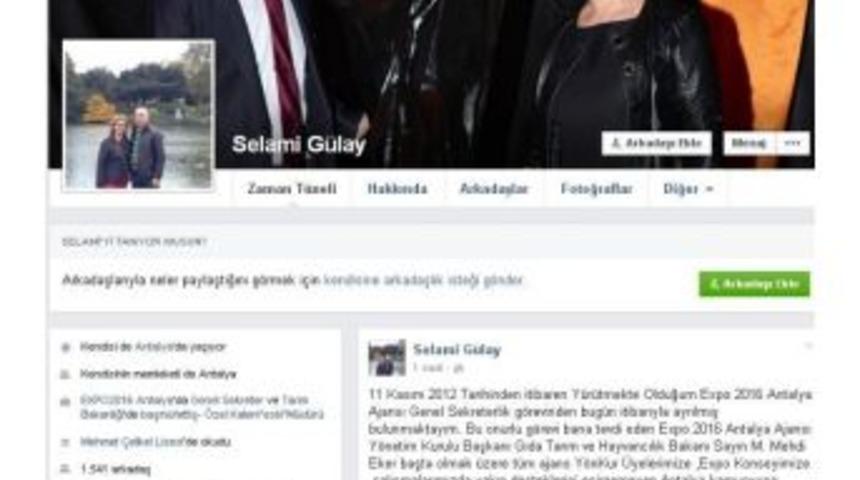 Expo 2016 Genel Sekreteri Selami G&uuml;lay İstifa Etti