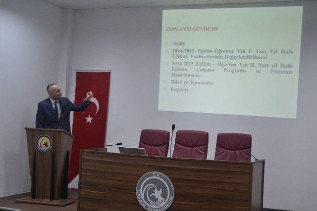 Halk Eğitimi Planlama Ve İşbirliği Komisyonu Toplantısı 1