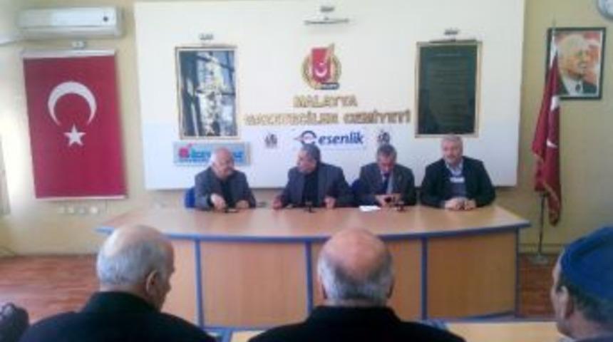 T&uuml;rkiye Muhtarlar Federasyonu Malatya Şubesinden Gazeteciler Cemiyetine Ziyaret