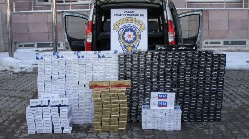 Yozgat Emniyeti 7 Bin 450 Paket Ka&ccedil;ak Sigara Ele Ge&ccedil;irdi