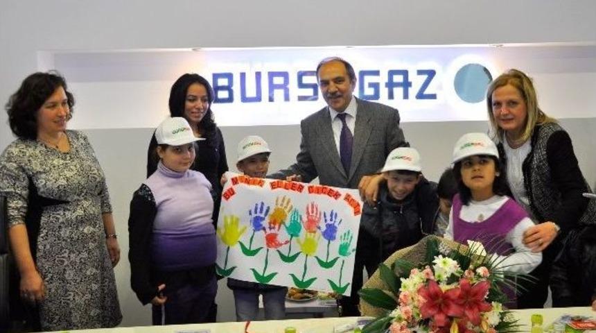&Ouml;zel &Ccedil;ocuklardan Bursagaz&rsquo;a Teşekk&uuml;r Ziyareti