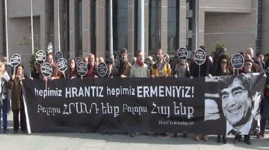 "hrant'ın Arkadaşları"ndan Adliye &Ouml;n&uuml;nde &Ccedil;ağrı