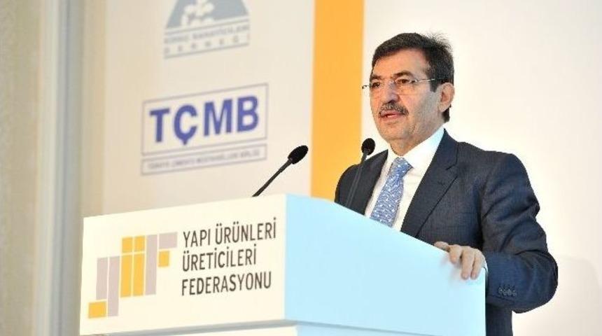 Bakan G&uuml;ll&uuml;ce: "avrupa&rsquo;nın T&uuml;kettiği &Ccedil;imentoyu, T&uuml;rkiye Tek Başına T&uuml;ketiyor"