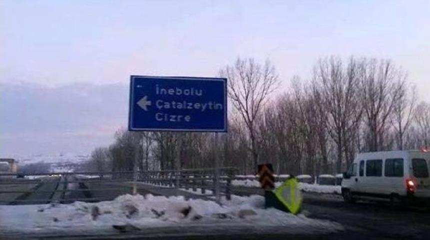 Kastamonu'da Tabeladaki Hata D&uuml;zeltildi