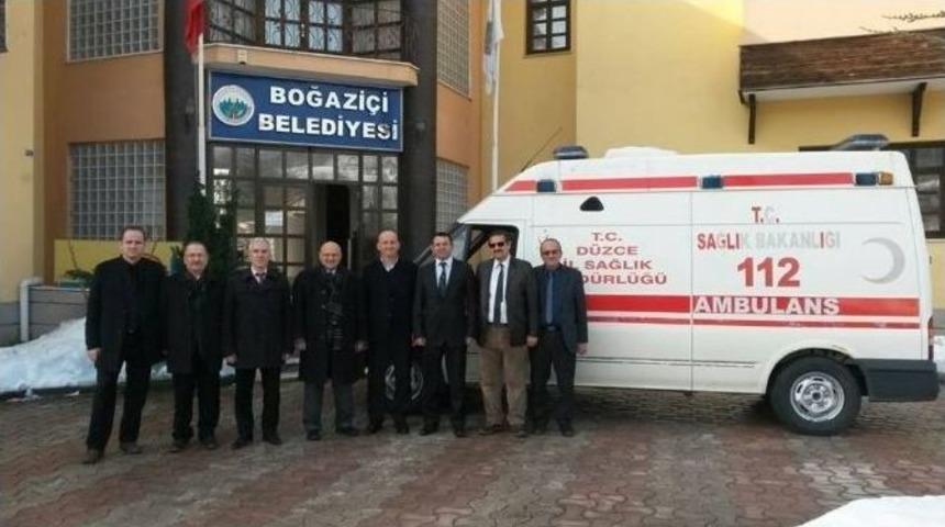 Boğazi&ccedil;i Belediyesine Ambulans