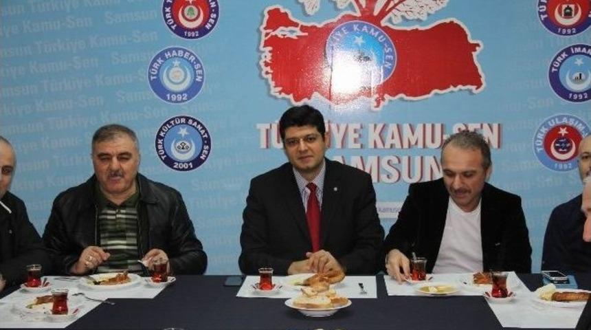 Kamu-sen Y&ouml;neticileri Kahvaltıda Buluştu