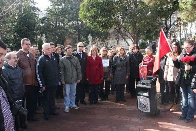 Atat&uuml;rk&ccedil;&uuml; D&uuml;ş&uuml;nce Derneği Tekirdağ Şubesi Uğur Mumcuyu Unutmadı 1