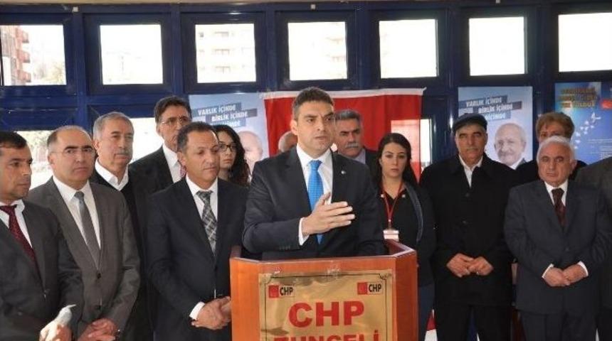 Chp Genel Başkan Yardımcısı Umut Oran Tunceli&rsquo;de