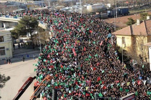 Diyarbakır'da 'peygambere Saygı' Mitingine 100 Bin Kişi Katıldı