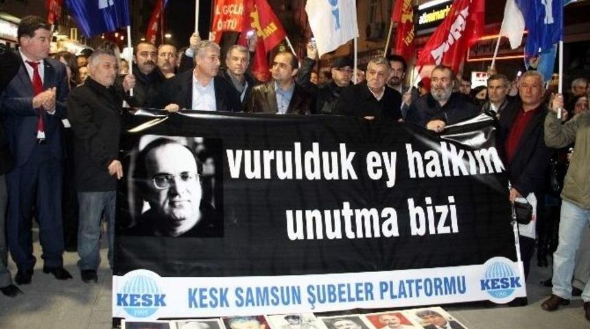 Samsun&rsquo;da Uğur Mumcu İ&ccedil;in Y&uuml;r&uuml;y&uuml;ş D&uuml;zenlendi