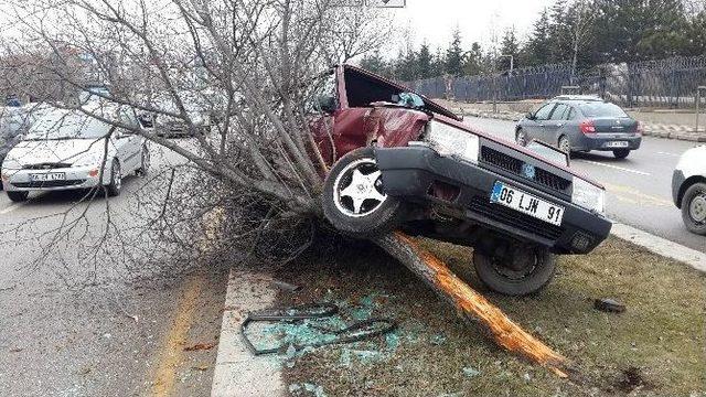 Başkentte Trafik Kazası