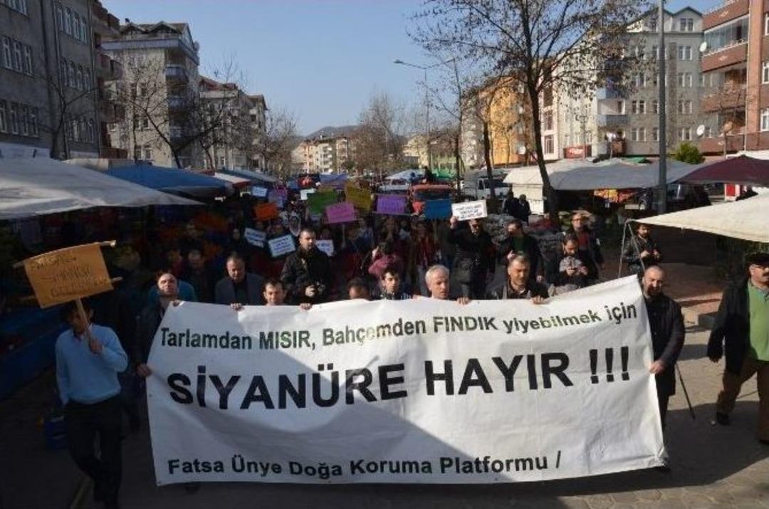 Fatsa&rsquo;da Siyan&uuml;re Karşı Eylem Yapıldı