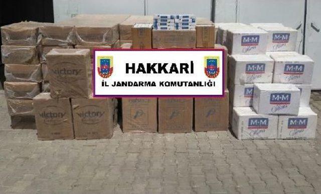 Hakkari'de 95 Bin Paket Kaçak Sigara