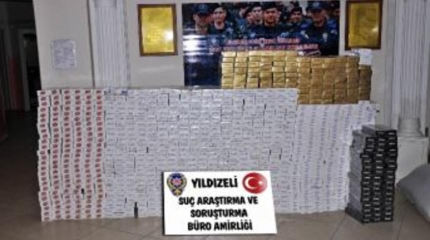 Yıldızeli&rsquo;nde 10 Bin Paket Ka&ccedil;ak Sigara Ele Ge&ccedil;irildi