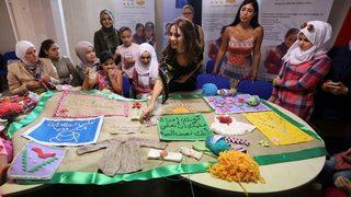 Songül Öden, Suriyeli kadınlarla buluştu