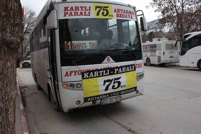 Afyonkarahisar’da Toplu Taşıma Ücretleri Yüzde 50 Ucuzladı