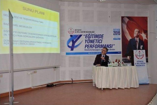 Kütahya’da ’eğitimde Yöneticilik Performansı’ Semineri