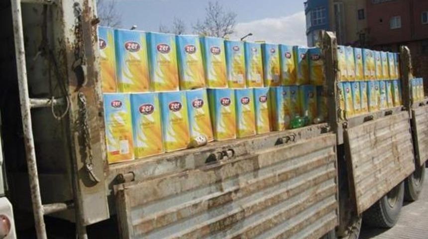 Dolandırdıkları 500 Teneke Yağ Ile Yakalandılar