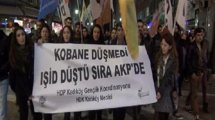 Kadık&ouml;y'deki Kobani Eylemine Polis M&uuml;dahalesi...