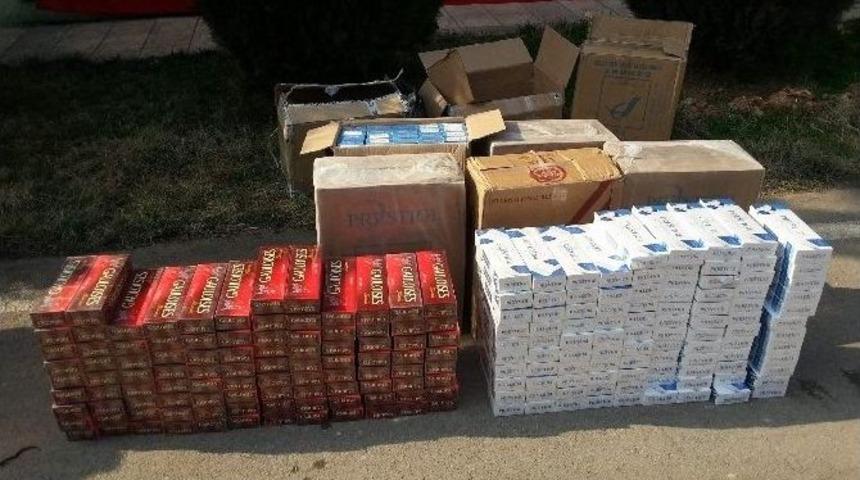 Jandarma 7 Bin Paket Ka&ccedil;ak Sigara Ele Ge&ccedil;irdi