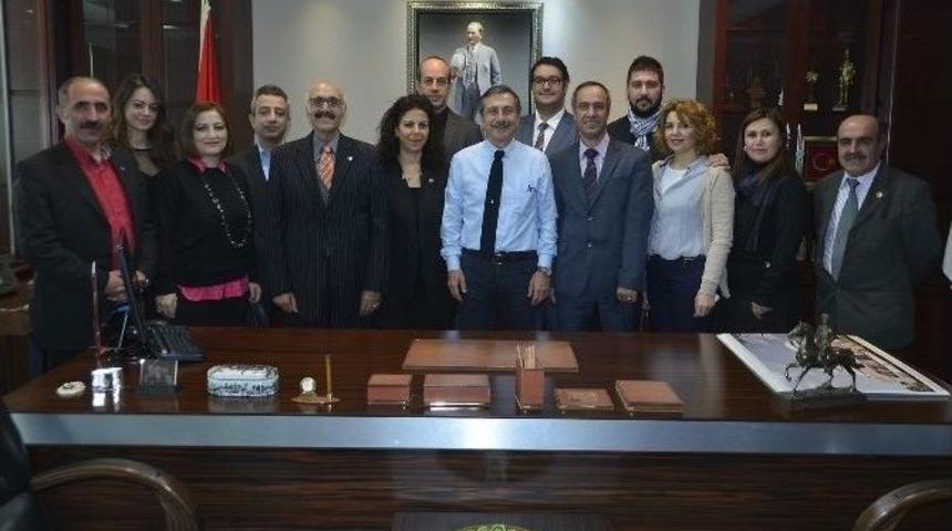 Chp’nin Yeni Yönetiminden Başkan Ataç’a Ziyaret