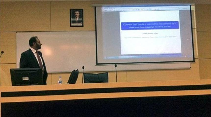 Qatar &Uuml;niversitesi &Ouml;ğretim &Uuml;yesi Prof. Khan, Sa&uuml;&rsquo;de Seminer Verdi
