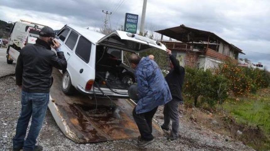 &Ccedil;alışma Yapılan Yolda Kaza: 1 Yaralı