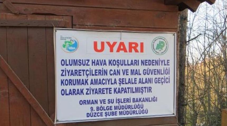 Afet Tehlikesine Karşı Şelale Alanı Kapatıldı