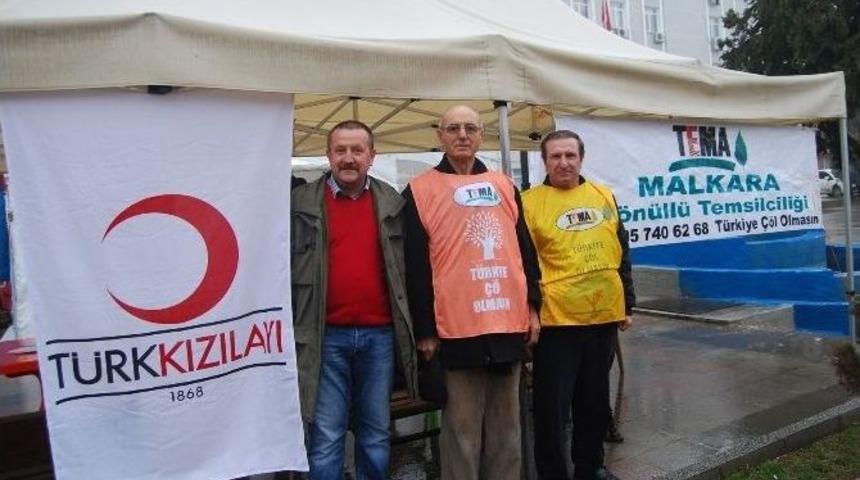 Malkara&rsquo;da Kurulan &Ccedil;adırda Kan Bağışına İlgi B&uuml;y&uuml;k
