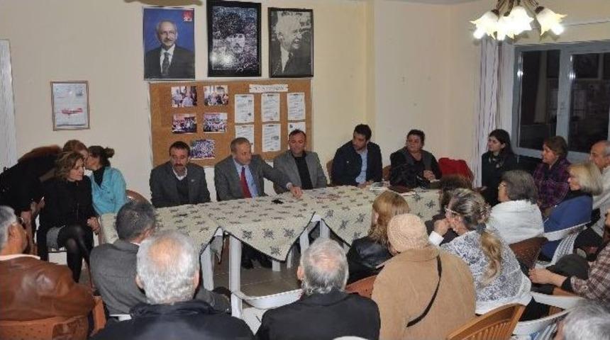 Didim Belediye Başkanı Atabay Akb&uuml;k&rsquo;te Partililerle Buluştu